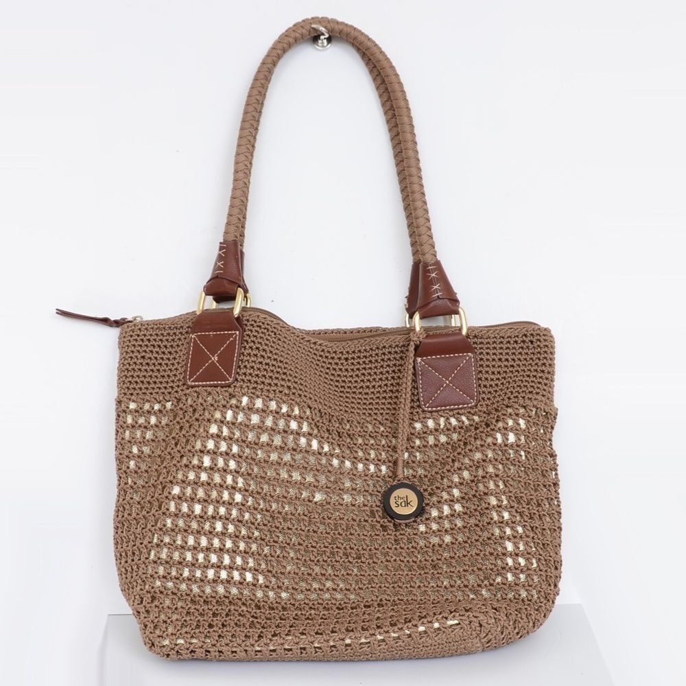 The Sak Crochet Boho Hobo Shoulder Handbag‎ Purse